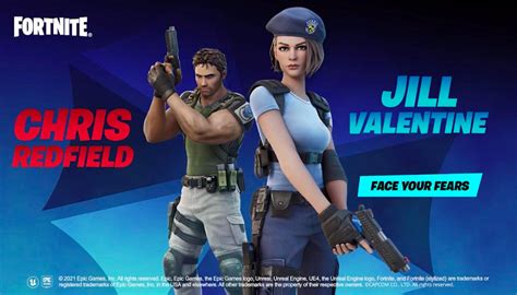 jill valentine fortnite|Fortnite Adds Chris Redfield and Jill Valentine In New Resident。